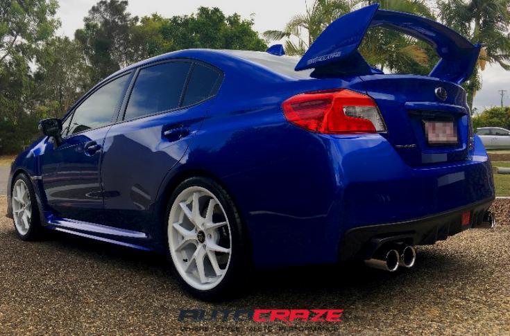SUBARU WRX SKYLINE MATTE BLACK MACHINED FACE